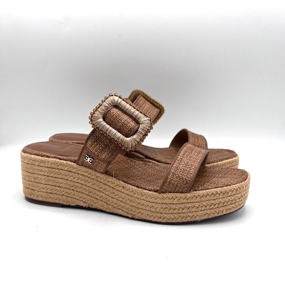 Sam Edelman Womens Chase Sz‎ 10 Woven Slip On Wedges Espadrilles Shoes NWOT - Picture 3 of 16